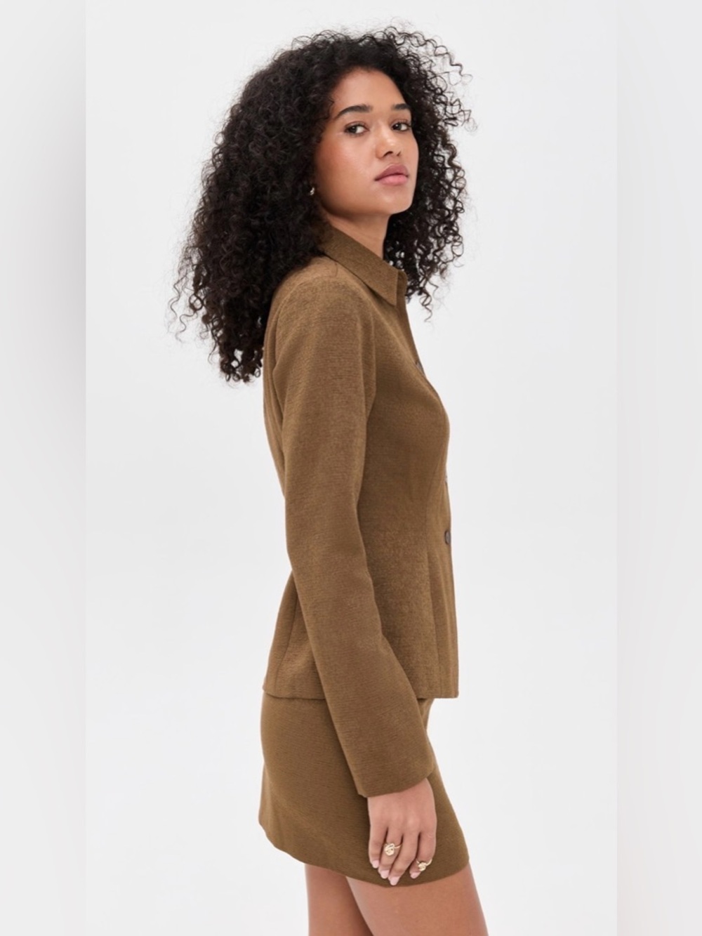 NWT Reformation Chloe Two-Piece Set in Chestnut Size 2 - Picture 4 of 14